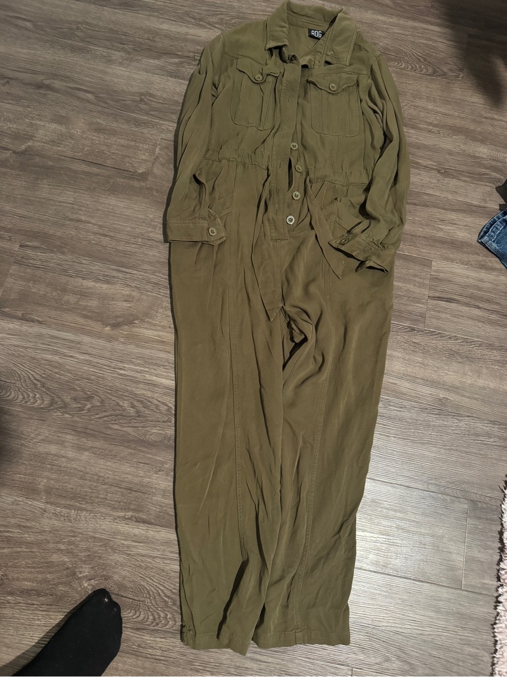 BDG Olive Green Utility Jumpsuit